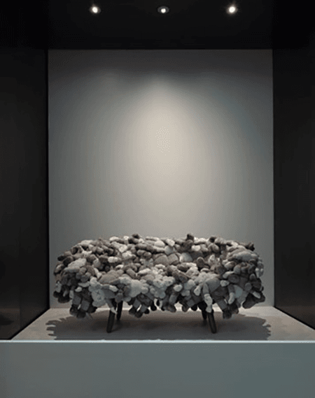 同系列他版作品於展覽〈KAWS：孤獨時代的同伴〉現場，維多利亞國立美術館，墨爾本，2019年9月20日至2020年4月13日。該小型系列共8版，其中一版被納入維多利亞國立美術館永久收藏。